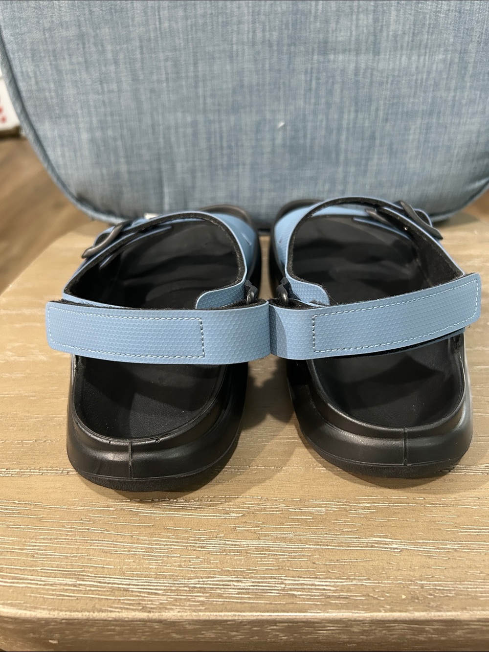 Birkenstock Blue and Black Two-Strap Sandals - Picture 3 of 8